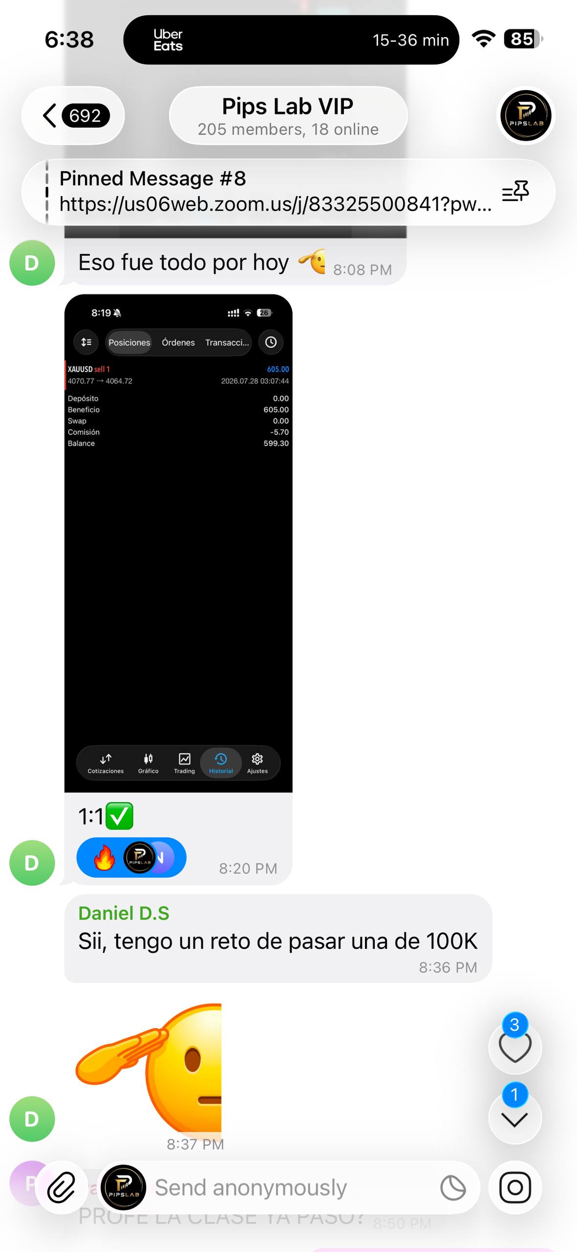 Real messages. Shared by PipsLab members.