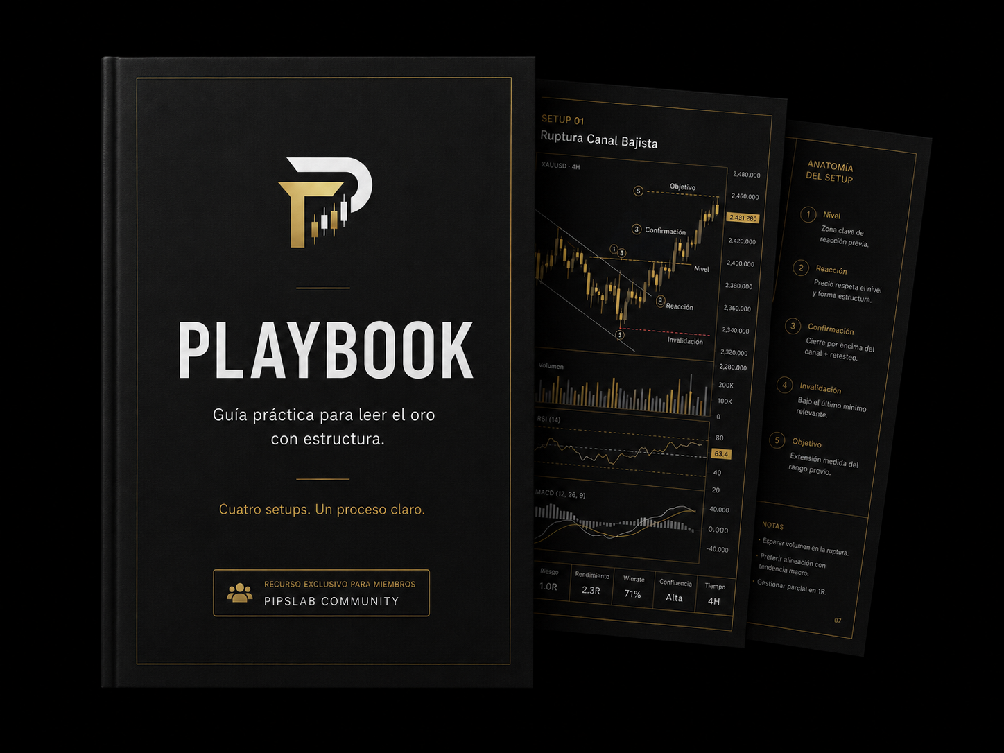[MANUAL PAGE — ANNOTATED STRATEGY CHART CROP]